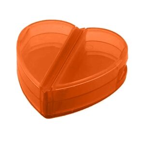Orange Heart-Shaped Pills 💊 Storage Box
